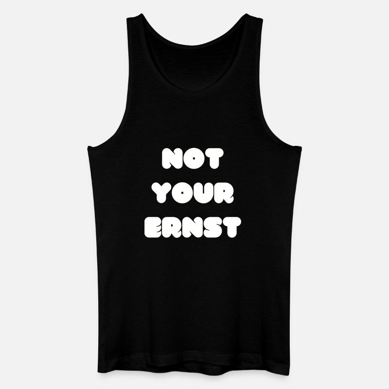 Not your Ernst Denglisch - Männer Bio Tank Top - Schwarz
