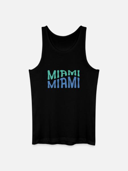 Miami - Männer Bio Tank Top - Schwarz