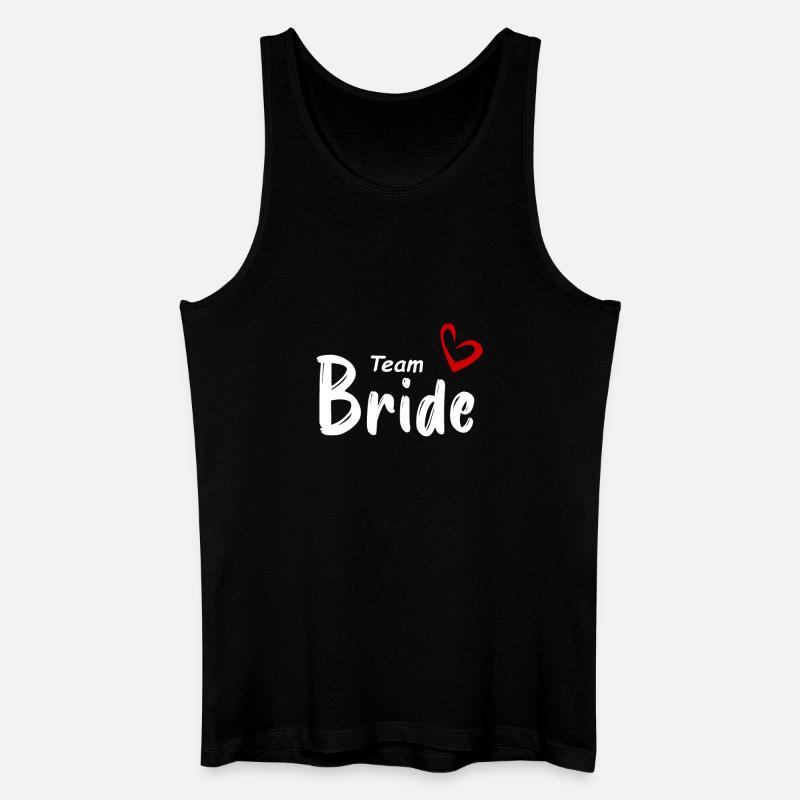 Team Bride - Männer Bio Tank Top - Schwarz