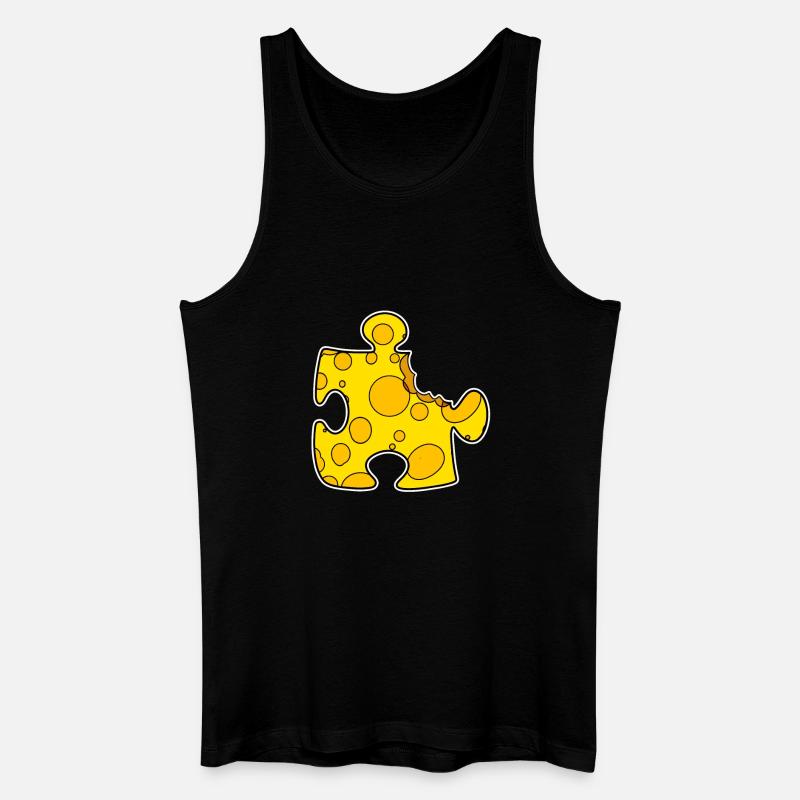 Puzzle - Männer Bio Tank Top - Schwarz