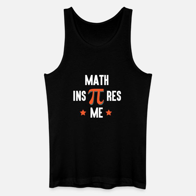 Pi Day - Mathe inspiriert mich - Männer Bio Tank Top - Schwarz