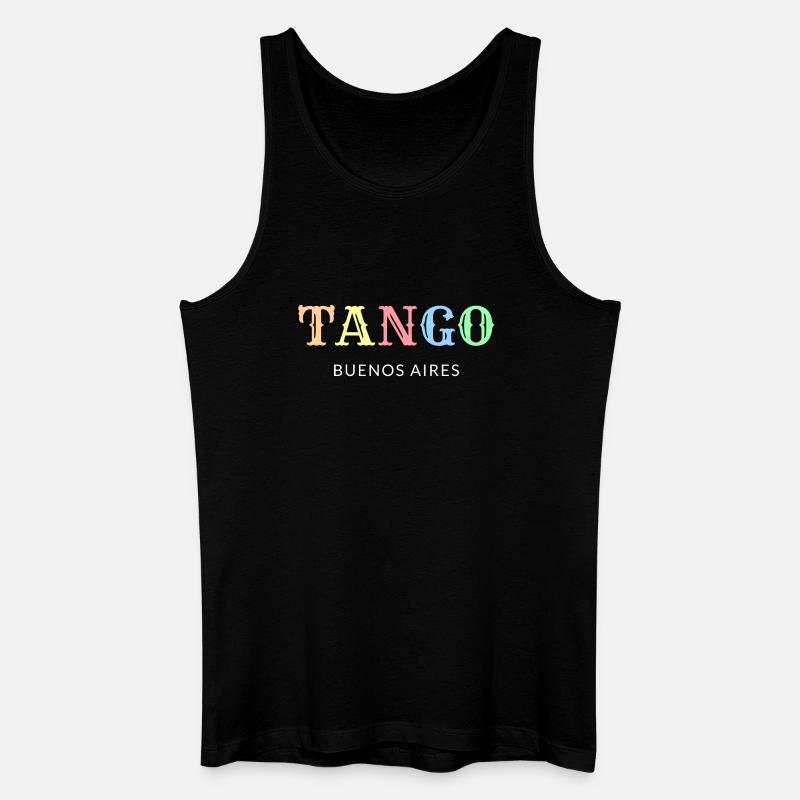 Tango Buenos Aires - Männer Bio Tank Top - Schwarz