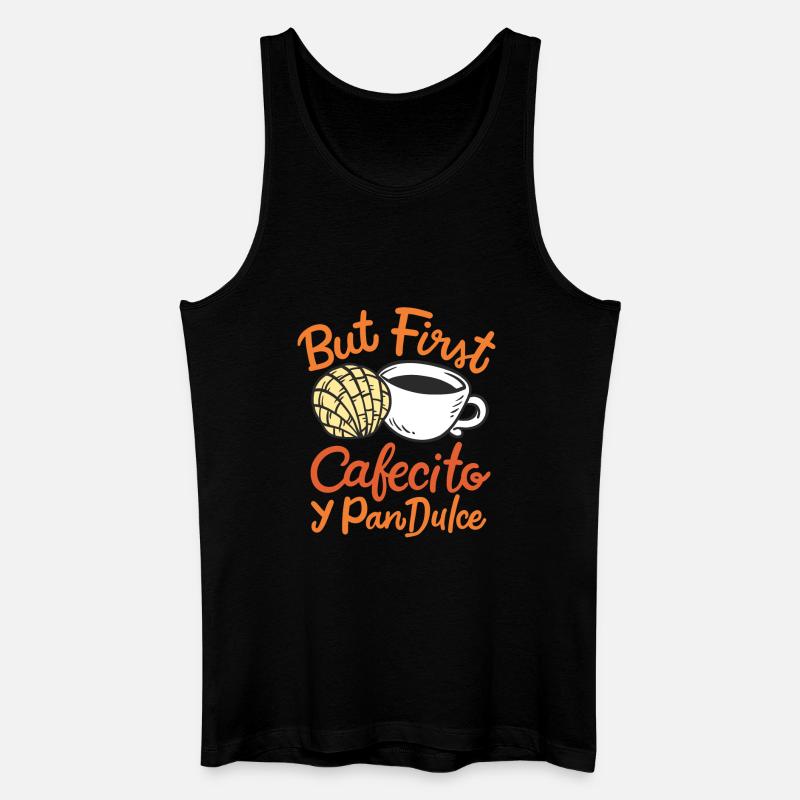 Conchas Cafecito Mexikaner Spanier - Männer Bio Tank Top - Schwarz