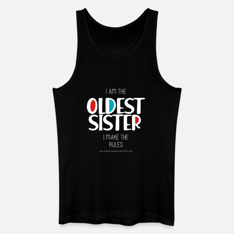 Älteste Schwester - Männer Bio Tank Top - Schwarz