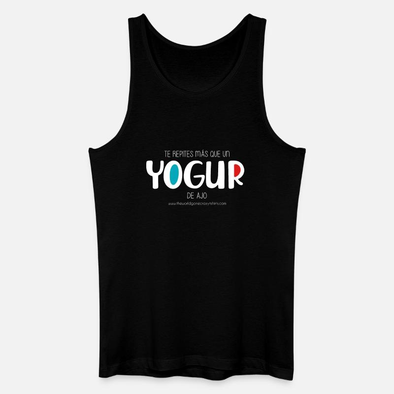 Knoblauchjoghurt (dunkel) - Männer Bio Tank Top - Schwarz