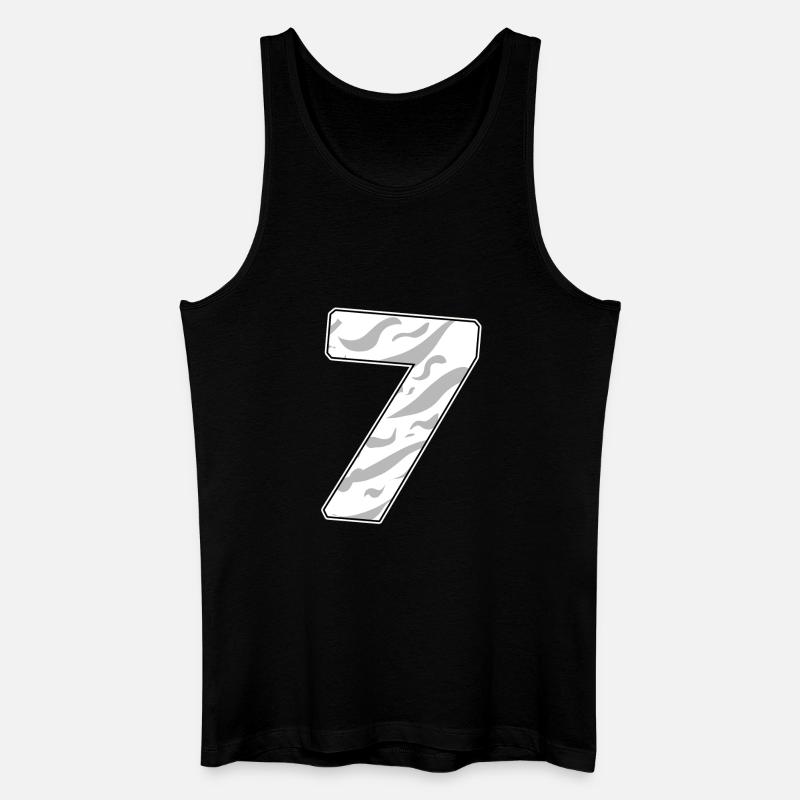 7 - Männer Bio Tank Top - Schwarz