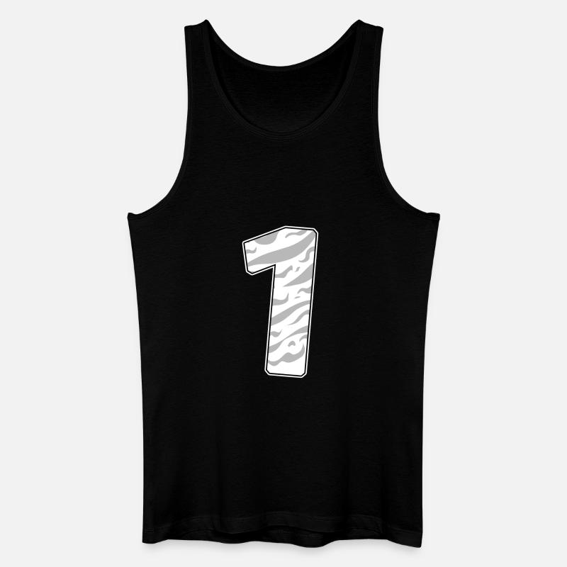 1 - Männer Bio Tank Top - Schwarz