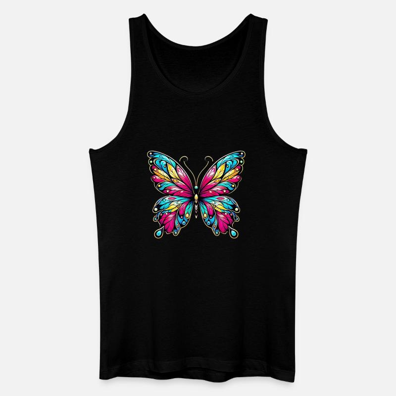 Papillon - Débardeur bio Homme - noir