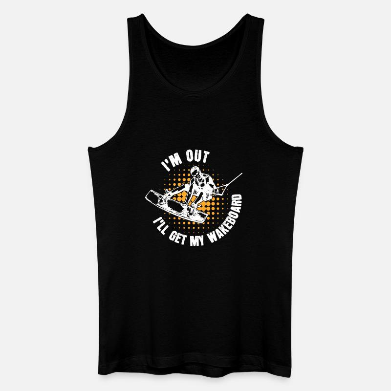 Kitesurfer Statement Wakeboard Surf Stunt - Débardeur bio Homme - noir