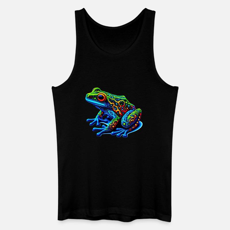Frosch - Männer Bio Tank Top - Schwarz
