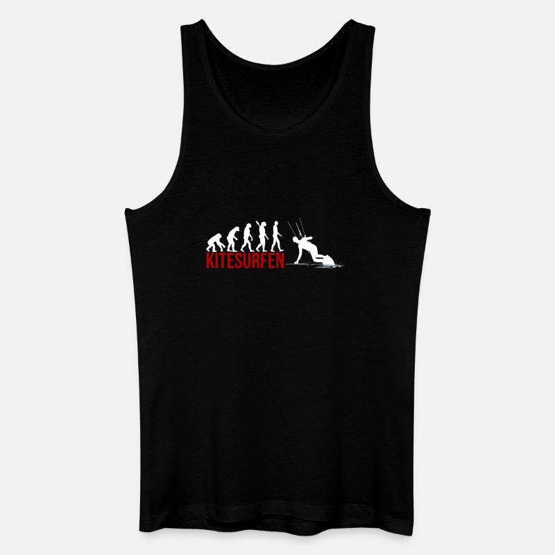 Evolution Kitesurfen - Männer Bio Tank Top - Schwarz