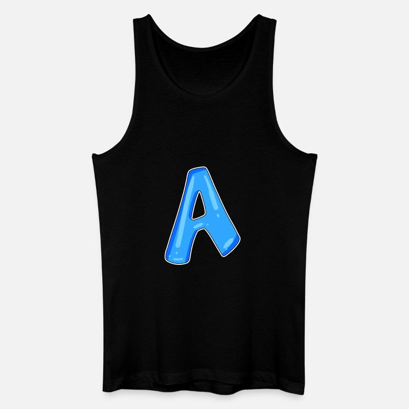 point A Initial point - Men’s Organic Tank Top - black