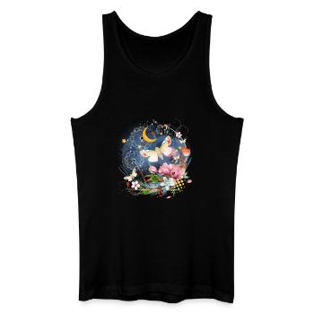 rare, exotic and native insects at night - Men’s Organic Tank Top - black - Front