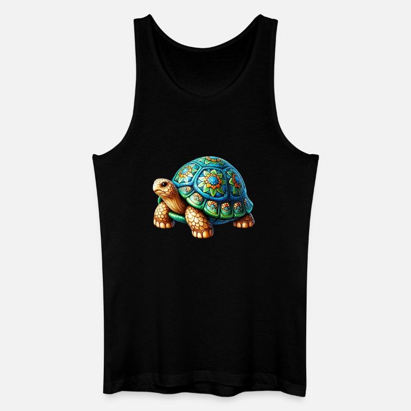 Schildkröte - Männer Bio Tank Top - Schwarz