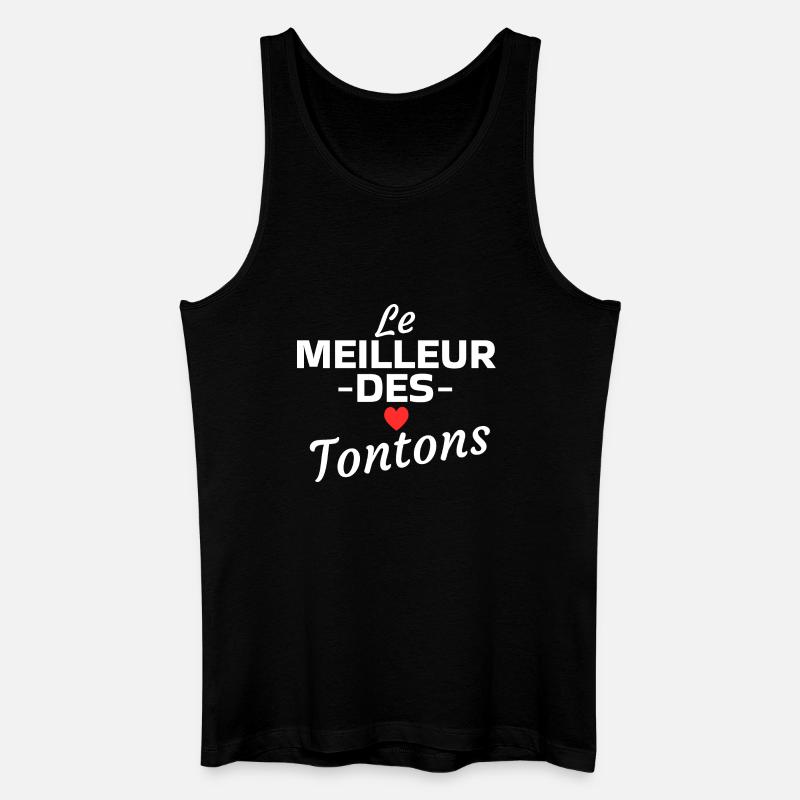 Das Beste vom Onkel - Männer Bio Tank Top - Schwarz