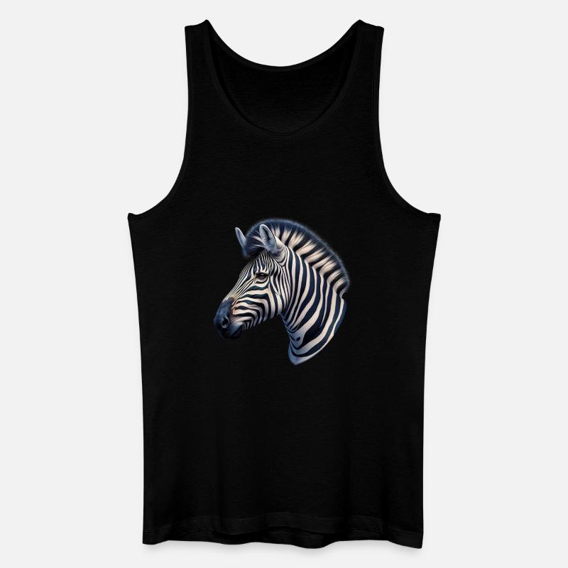 Zebra - Men’s Organic Tank Top - black