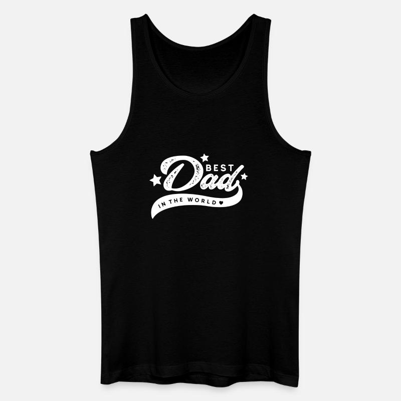 Bester Vater der Welt - Männer Bio Tank Top - Schwarz