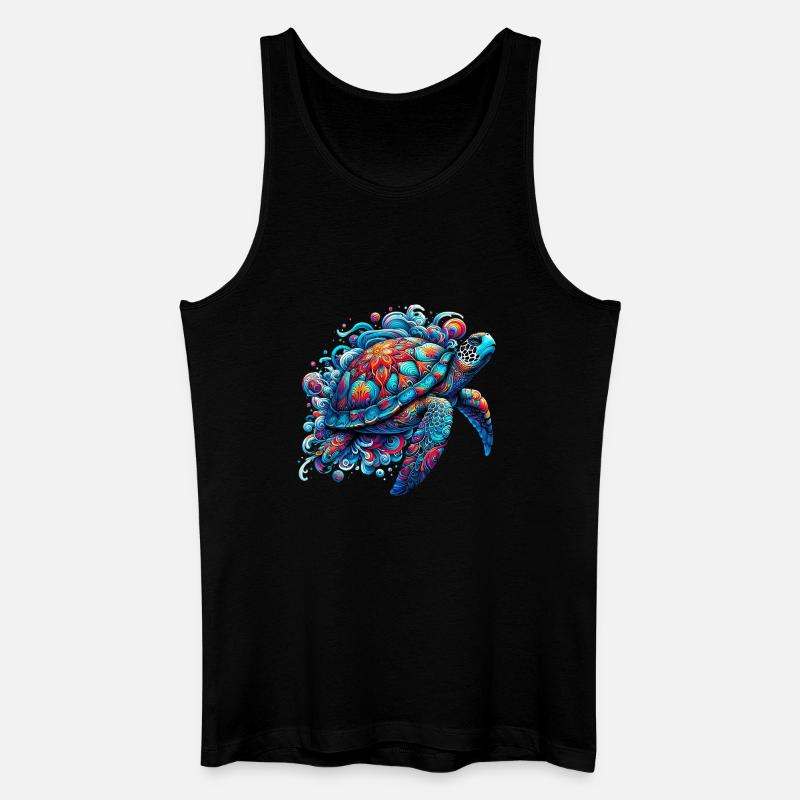 Schildkröte - Männer Bio Tank Top - Schwarz