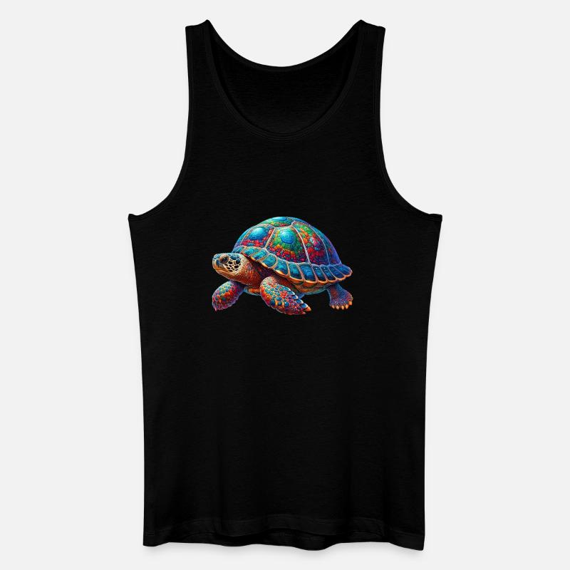Schildkröte - Männer Bio Tank Top - Schwarz