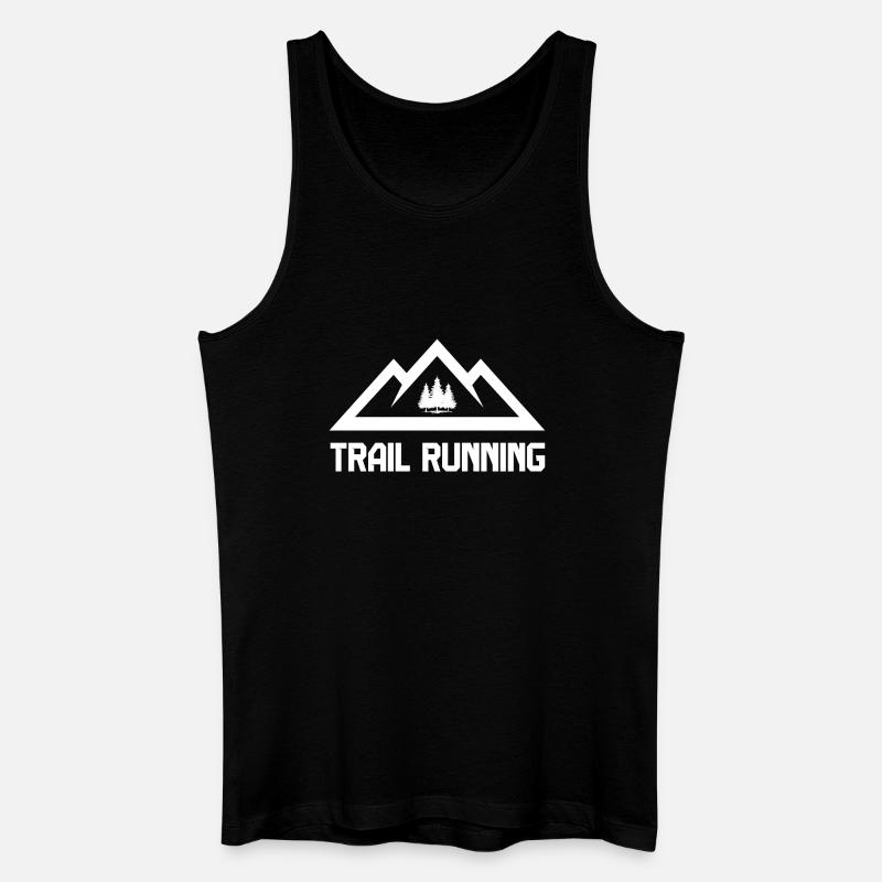 Trailrunning (Trailrunning) - Männer Bio Tank Top - Schwarz