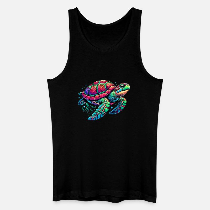 Schildkröte - Männer Bio Tank Top - Schwarz