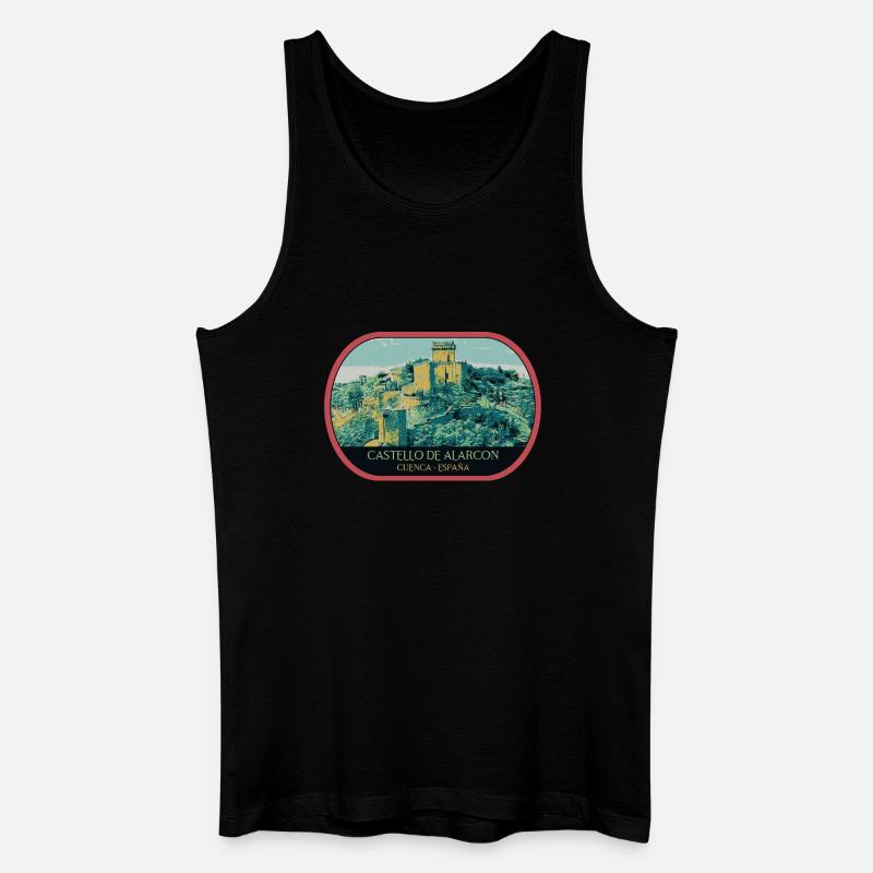 Schloss Alarcón: Spanisches Märchen - Männer Bio Tank Top - Schwarz