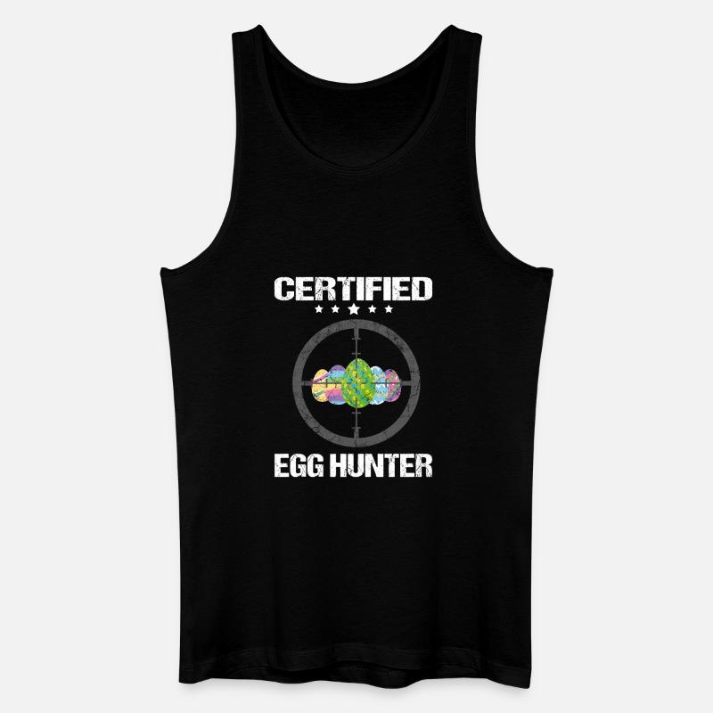Certified Egg Hunter - Männer Bio Tank Top - Schwarz