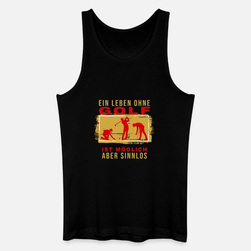 Ein Leben ohne ist möglich - Männer Bio Tank Top - Schwarz