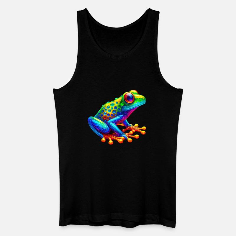 Frosch - Männer Bio Tank Top - Schwarz