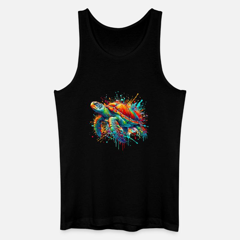Schildkröte - Männer Bio Tank Top - Schwarz