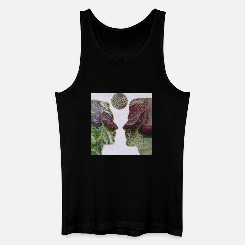 Zusammen - Männer Bio Tank Top - Schwarz