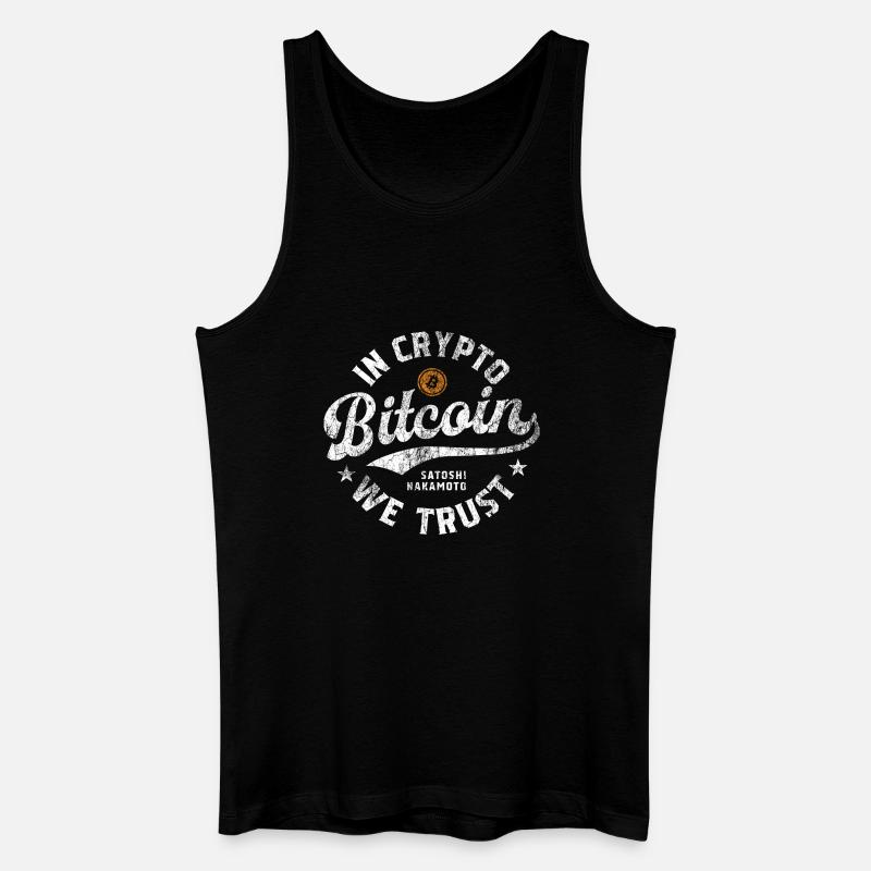 Bitcoin - In Crypto we trust - Männer Bio Tank Top - Schwarz