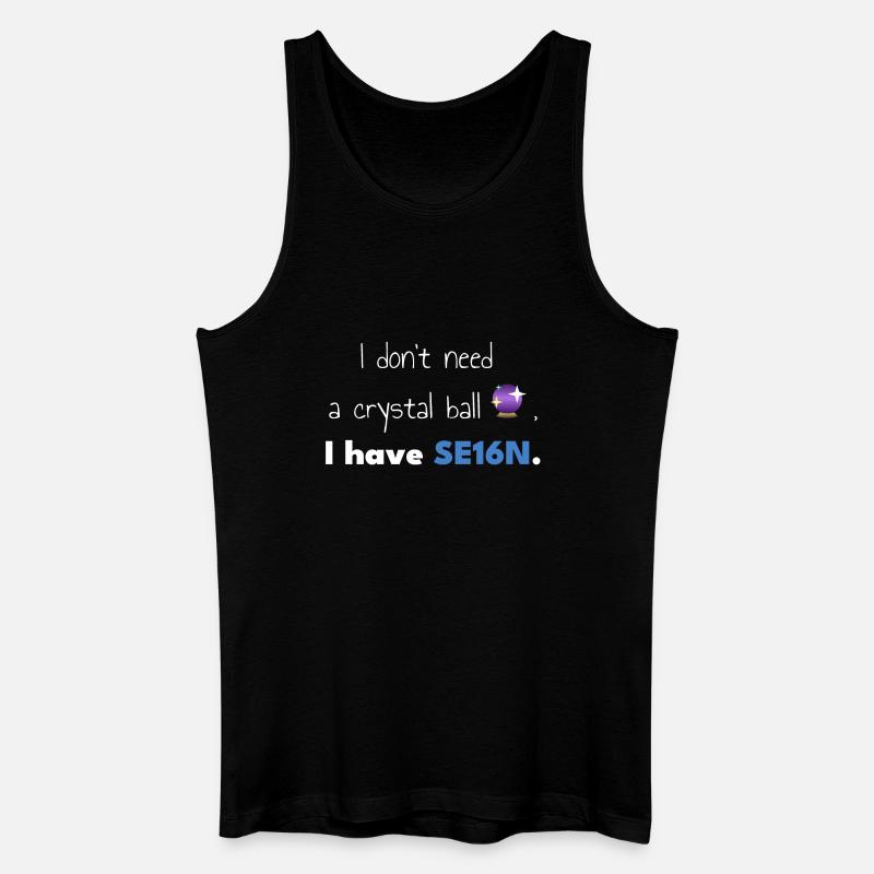 SAP-SE16N-CrystalBall - Männer Bio Tank Top - Schwarz