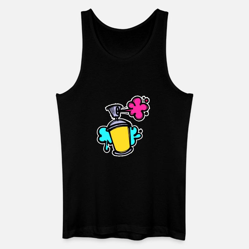 Graffiti Sreet Art Spraydose Sprayer Wildstyle - Männer Bio Tank Top - Schwarz
