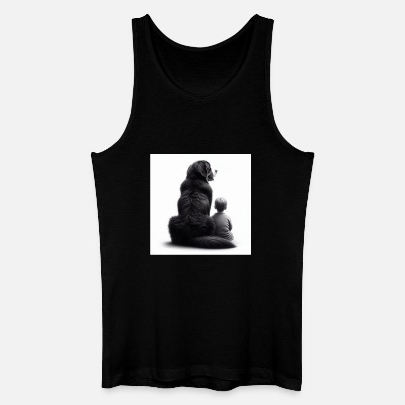 Berner Sennenhund - Männer Bio Tank Top - Schwarz