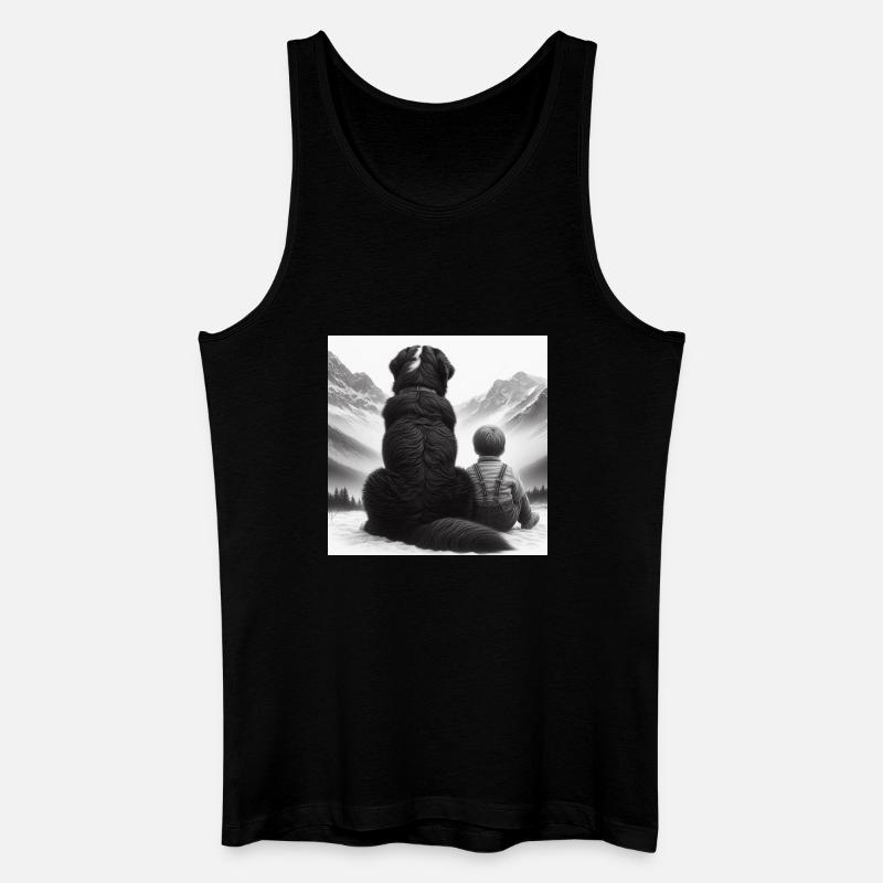 Berner Sennenhund - Männer Bio Tank Top - Schwarz
