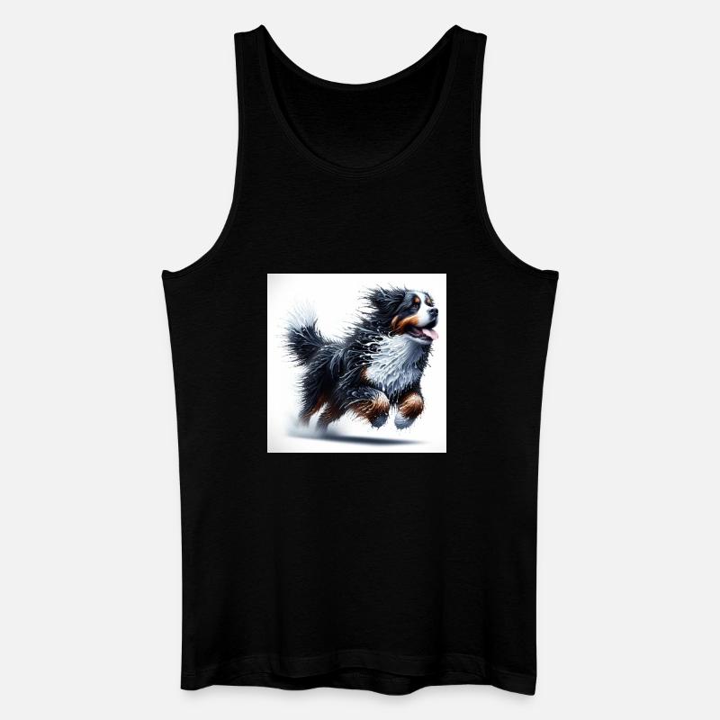 Berner Sennenhund - Männer Bio Tank Top - Schwarz