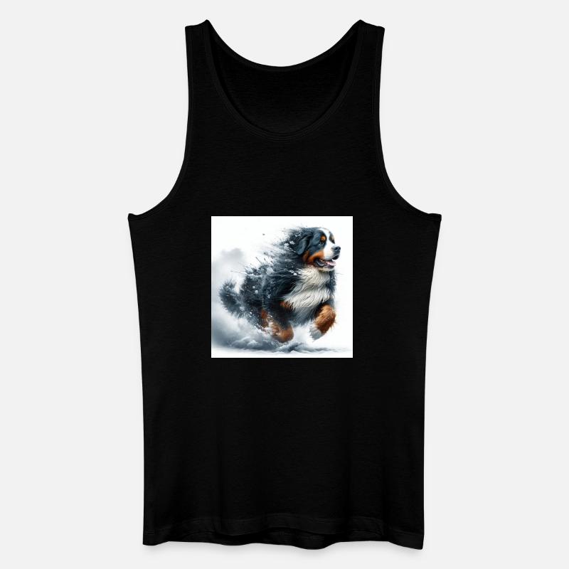 Berner Sennenhund - Männer Bio Tank Top - Schwarz