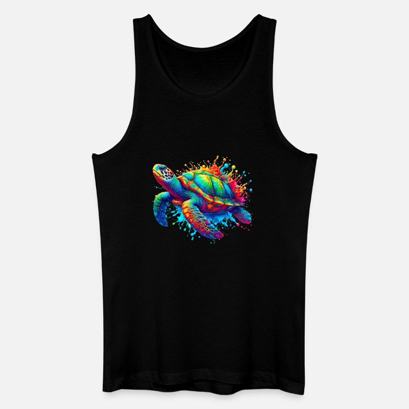 Schildkröte - Männer Bio Tank Top - Schwarz