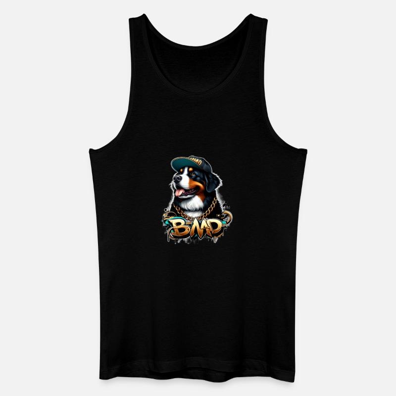Berner Sennenhund - Männer Bio Tank Top - Schwarz