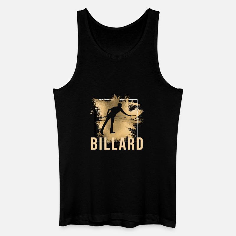 Billard - Männer Bio Tank Top - Schwarz