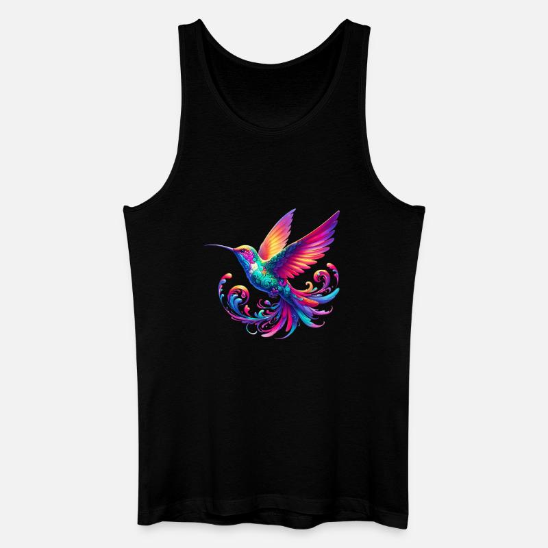 Kolibri - Männer Bio Tank Top - Schwarz