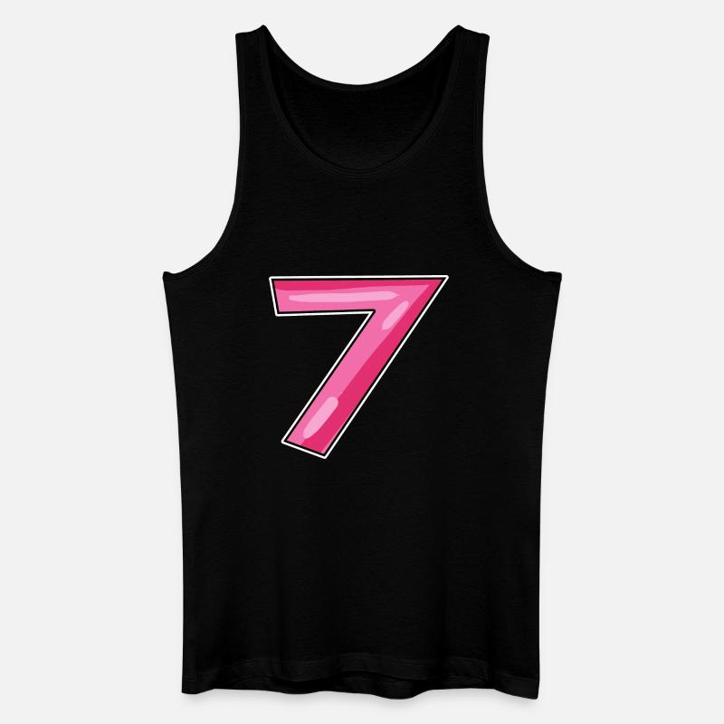 7 - Männer Bio Tank Top - Schwarz