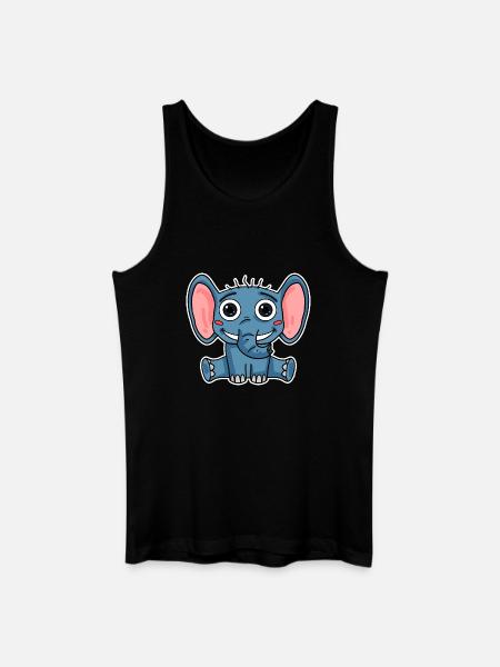 Elephant - Men’s Organic Tank Top - black
