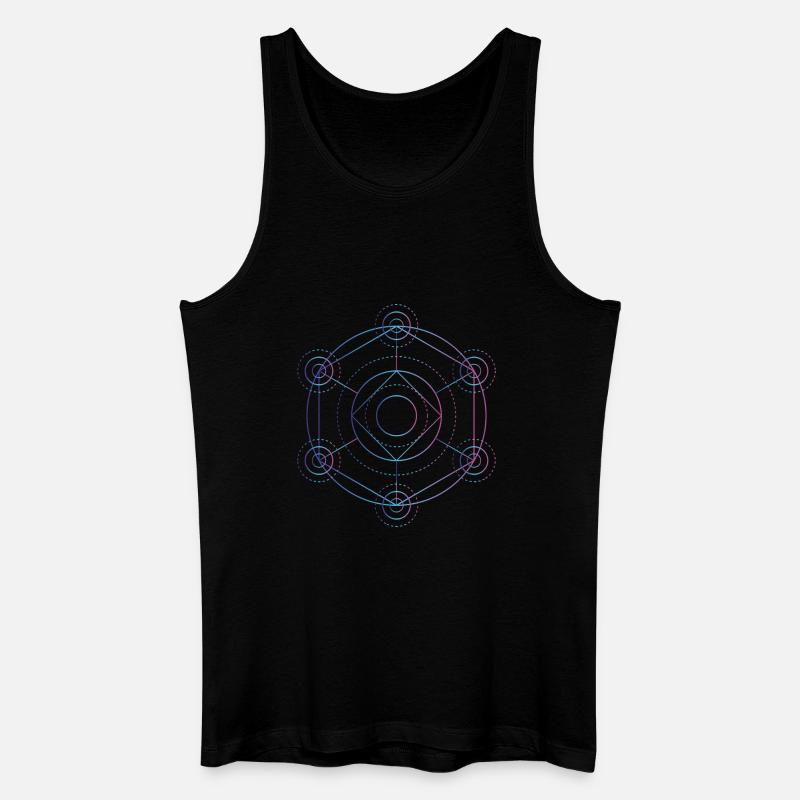 Merkaba - 7 Chakren - Männer Bio Tank Top - Schwarz