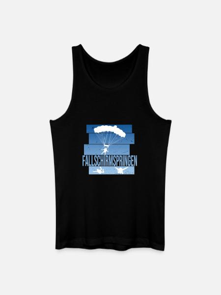 Fallschirmspringen - Männer Bio Tank Top - Schwarz