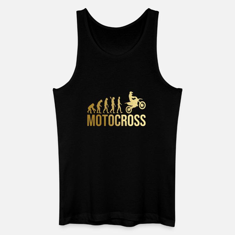 Evolution Motocross - Männer Bio Tank Top - Schwarz