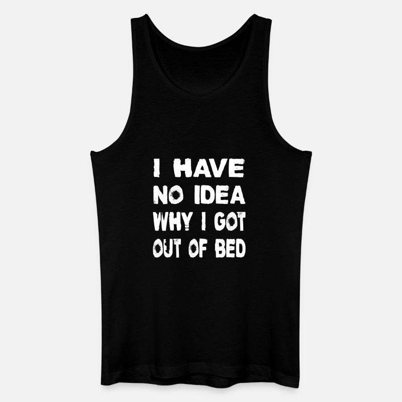 I have no idea - Männer Bio Tank Top - Schwarz