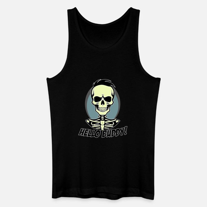 Hello Buddy - Männer Bio Tank Top - Schwarz