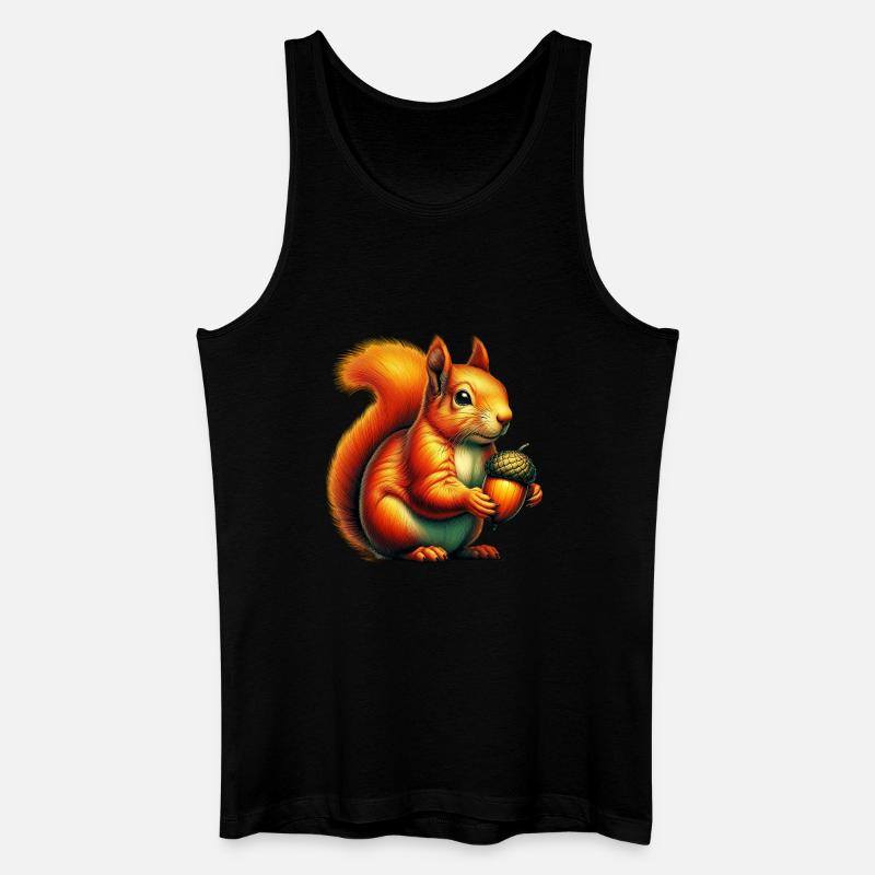 Eichhörnchen - Männer Bio Tank Top - Schwarz